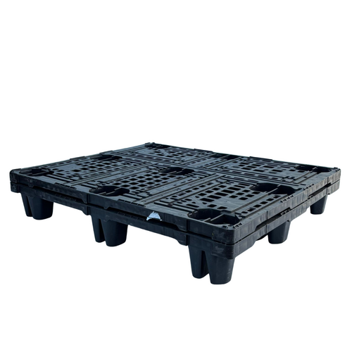 Paleta plastikowa gniazdowa 1200x1000x160 mm - ażurowa, używana