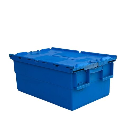 Plastikowy pojemnik z pokrywą 600x400x265 mm - używany