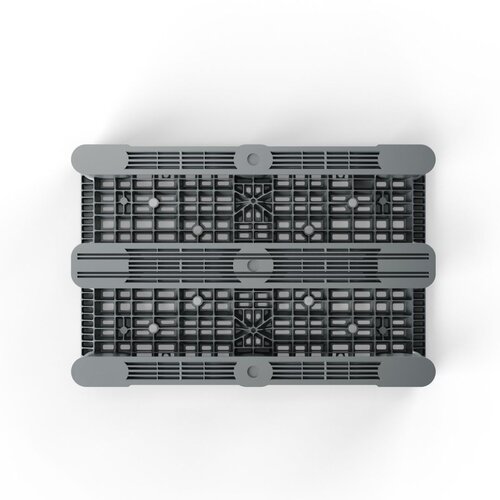 Paleta euro plastikowa 1200x800 - ażurowy blat, nośność 2000 kg