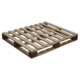Paleta drewniana 1200x1000x136 mm - ramowa, IPPC