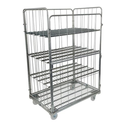 Metalowa półka 1200x800 mm do rollkontenera - udźwig 100 kg