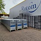 Rollkontener magazynowy 3-ścienny 800x640x1600 mm z półką składaną - używany, 500 kg
