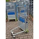 Rollkontener magazynowy 3-ścienny 800x640x1600 mm z półką składaną - używany, 500 kg