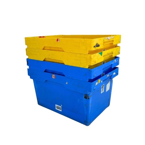 Plastikowy pojemnik magazynowy 600x400x325 mm - używany, gniazdowy