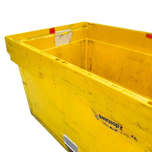 Plastikowy pojemnik magazynowy 600x400x325 mm - używany, gniazdowy