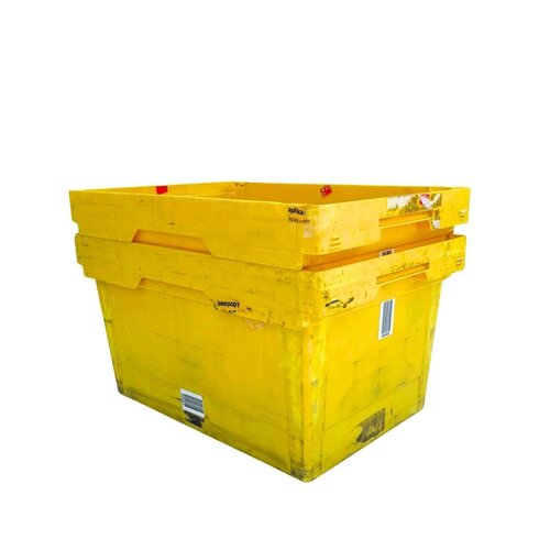 Plastikowy pojemnik magazynowy 600x400x325 mm - używany, gniazdowy