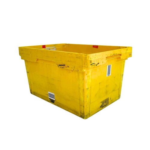 Plastikowy pojemnik magazynowy 600x400x325 mm - używany, gniazdowy