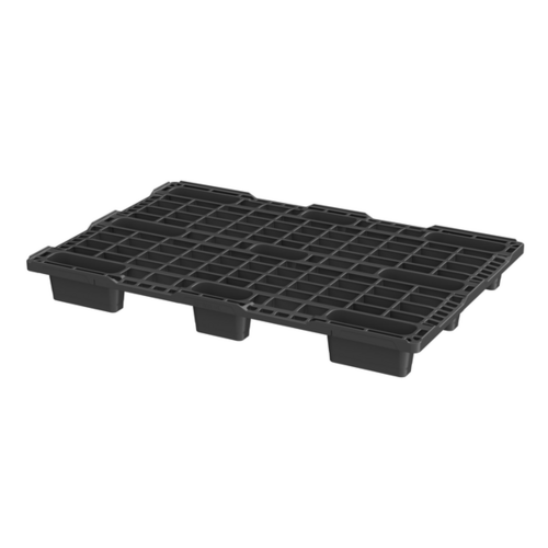 Paleta plastikowa z rantem 1200x800x125 mm - gniazdowa, 900 kg