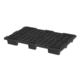 Paleta plastikowa z rantem 1200x800x125 mm - gniazdowa, 900 kg