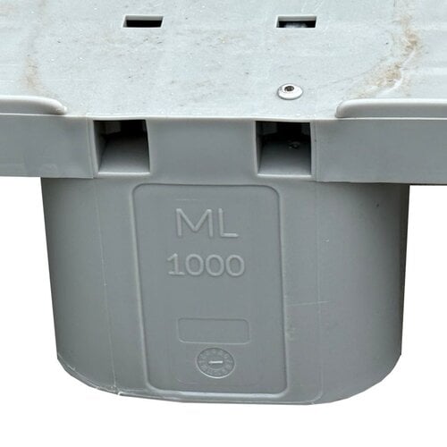 Paleta plastikowa używana 1200x1000x145 mm - HDPE, 1550 kg