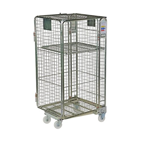 Rollkontener zamykany typu Security 850x735x1690 mm - gniazdowy