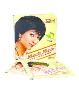 BLACK ROSE Henna Powder Herbal Black 50gm (yellow pack)