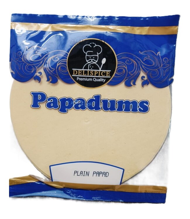 Delispice  Urid Plain Papad 200 gm