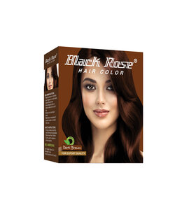 BLACK ROSE Henna Powder Dark Brown 50gm (10 pcs)
