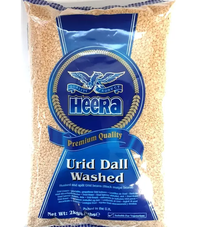 HEERA  URID DAL WASHED ( 10/100 ) 2KG