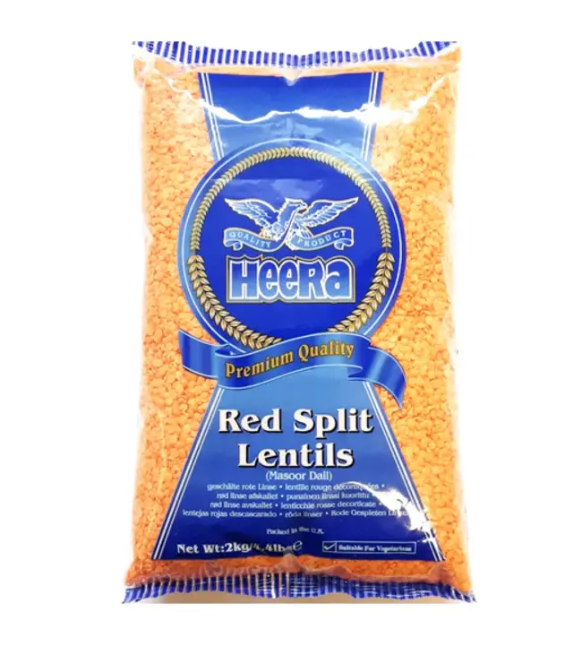 HEERA  RED SPLIT LENTILS (10/80) 2KG