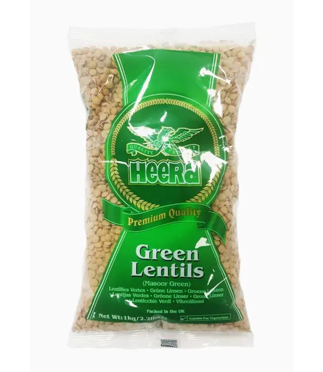HEERA  GREEN LENTIL (MASOOR GREEN) 1KG