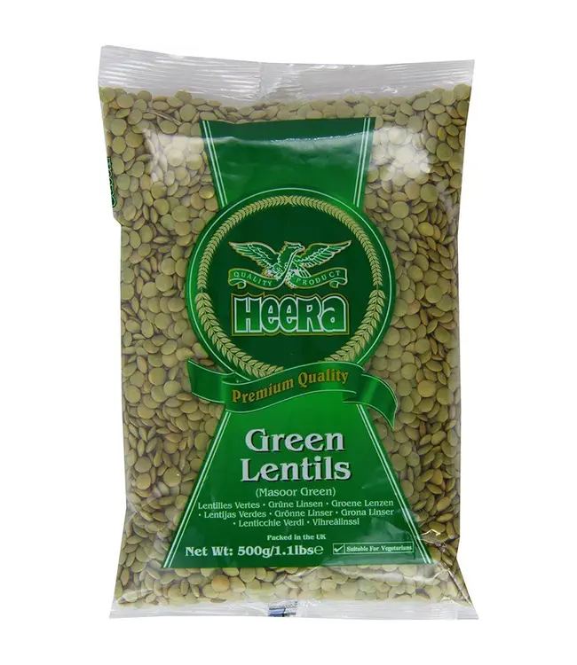 HEERA  GREEN LENTIL (MASOOR GREEN) 500G