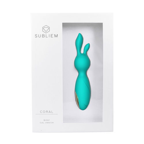 Subliem Bunny Dubbel Vibrator CORAL