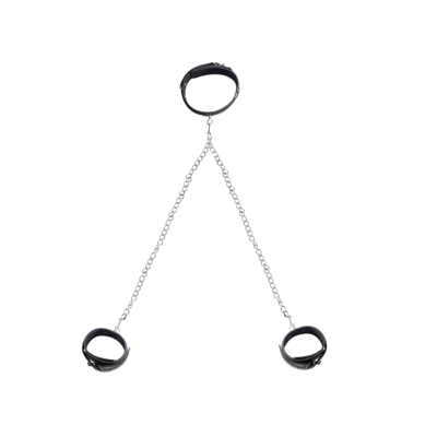 Halsband met Enkelboeien Luxe Uitstraling met Clipsluiting