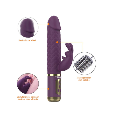 Easylove Hoogwaardige Gspot Rabbit Vibrator met Rotatie