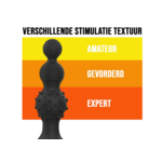 Siliconen Anaal Vibrator met Stimulatie Kralen en Opleg Vibrator Easylove Siliconen Anaal Vibrator met Stimulatie Kralen en Opleg Vibrator