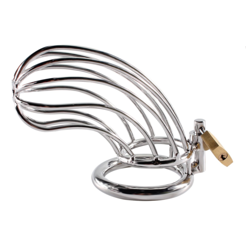 RVS Peniskooi met Lamellen en Slot Easylove RVS Peniskooi met Lamellen en Slot