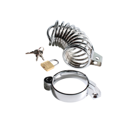 Metalen Ringen Chastity Kooi met Slot