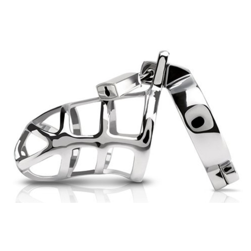Easylove Kuisheids Penis Kooi van RCS Verschroomd met Slot Zilver