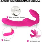 Easylove Straploze Voorbind Dildo Koppelvibrator met Afstandsbediening