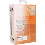 RealRock Vibrerende Realistische Dildo Geaderd met Afstandsbediening