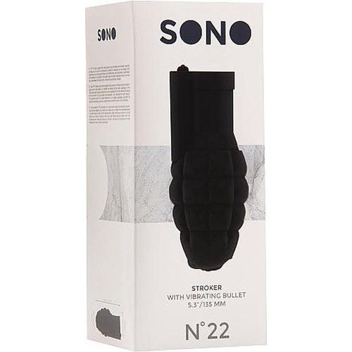 Siliconen Masturbator Granaat Vorm met Vibratie SONO Siliconen Masturbator Granaat Vorm met Vibratie