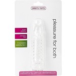 Shots Stimulerende Genopte Penis Sleeve met Vibratie