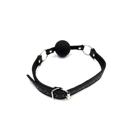 Siliconen Ball Gag met Verstelbare Leren Riem XXXcite Siliconen Ball Gag met Verstelbare Leren Riem
