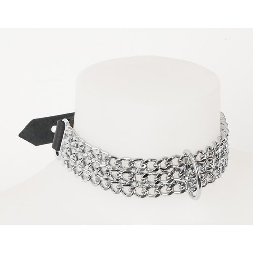 ZADO Metalen Verstelbare Schakel Choker Halsband