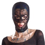 Bad Kitty Elegante Mesh Bondage Hoofd Masker met Borduursels