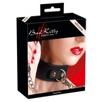Siliconen Halsband met Aanlijn Riem Glad en Zacht Bad Kitty Siliconen Halsband met Aanlijn Riem Glad en Zacht