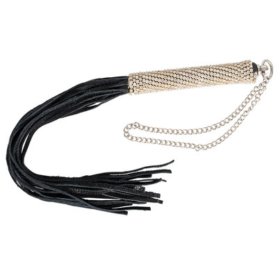 Sprankelende Strass Mini Flogger met Polsband