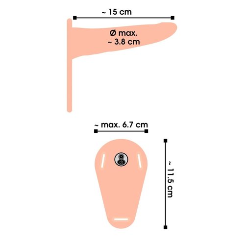 Vibrerende Siliconen Voorbind Vibrator met Verwijderbare Bullet You2Toys Vibrerende Siliconen Voorbind Vibrator met Verwijderbare Bullet