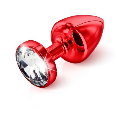 Metalen Buttplug T1 met Swarovski Kristal 6 cm