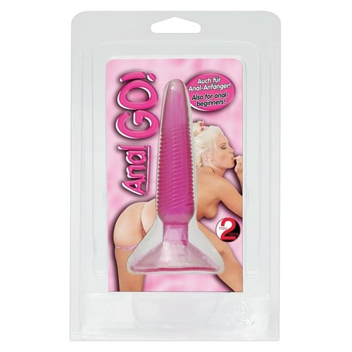 You2Toys Anal Go Zuignap Buttplug met Schroefdraad
