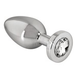 You2Toys Stalen Buttplug met Diamanten Edelsteen