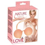 Nature Skin – Vaginale Ballen Stimulerend voor een Goede Bekken Training en Seksplezier – 3,5 cm - Huidkleurig Nature Skin Nature Skin – Vaginale Ballen Stimulerend voor een Goede Bekken Training en Seksplezier – 3,5 cm - Huidkleurig