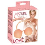 Nature Skin Nature Skin – Vaginale Ballen Stimulerend voor een Goede Bekken Training en Seksplezier – 3,5 cm - Huidkleurig