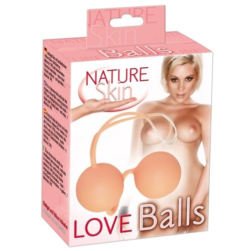 Nature Skin Nature Skin – Vaginale Ballen Stimulerend voor een Goede Bekken Training en Seksplezier – 3,5 cm - Huidkleurig