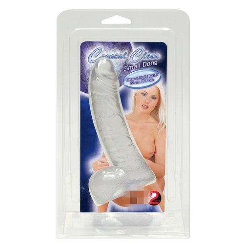 Crystal Doorzichtige Licht Gebogen Dildo Beginners