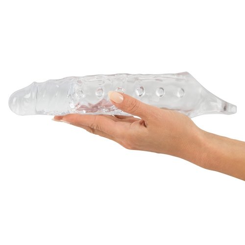 Crystal Penis Sleeve Licht Flexibel met Stimulatie Noppen