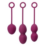 Svakom Vaginale Ballen Zacht Siliconen Eitjes met Roterende Kernenrooderende Kernen Set van 3 Ergonomisch en Hoog Kwaliteit Siliconen – Paars
