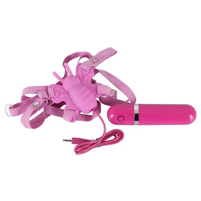 Vlinder Strap On Clitoris Massager String