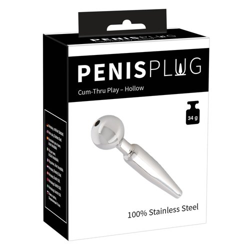 You2Toys Holle RVS Penis Plug met Stimulerende Conus